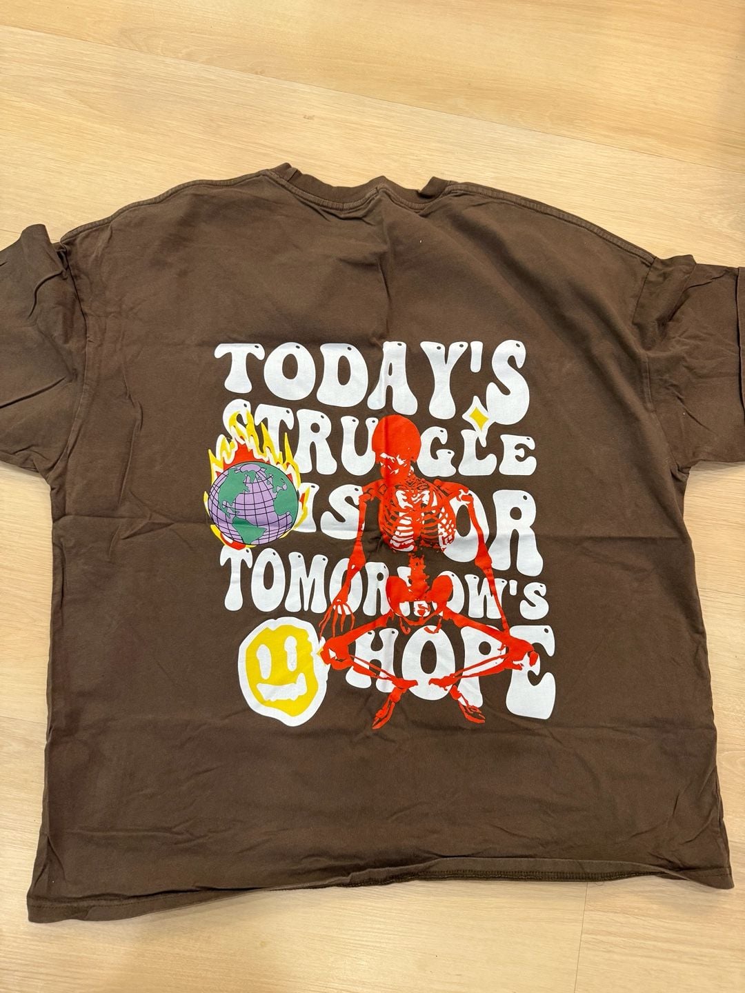 Lytiarul Graphic T-Shirt Size 3XL Brown Today's Struggle Is For Tomorrow's Hope 3