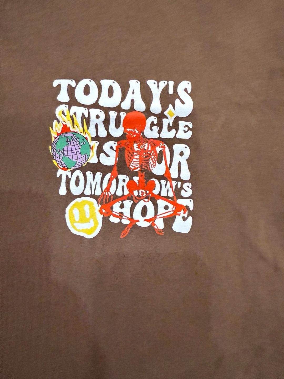 Lytiarul Graphic T-Shirt Size 3XL Brown Today's Struggle Is For Tomorrow's Hope 7