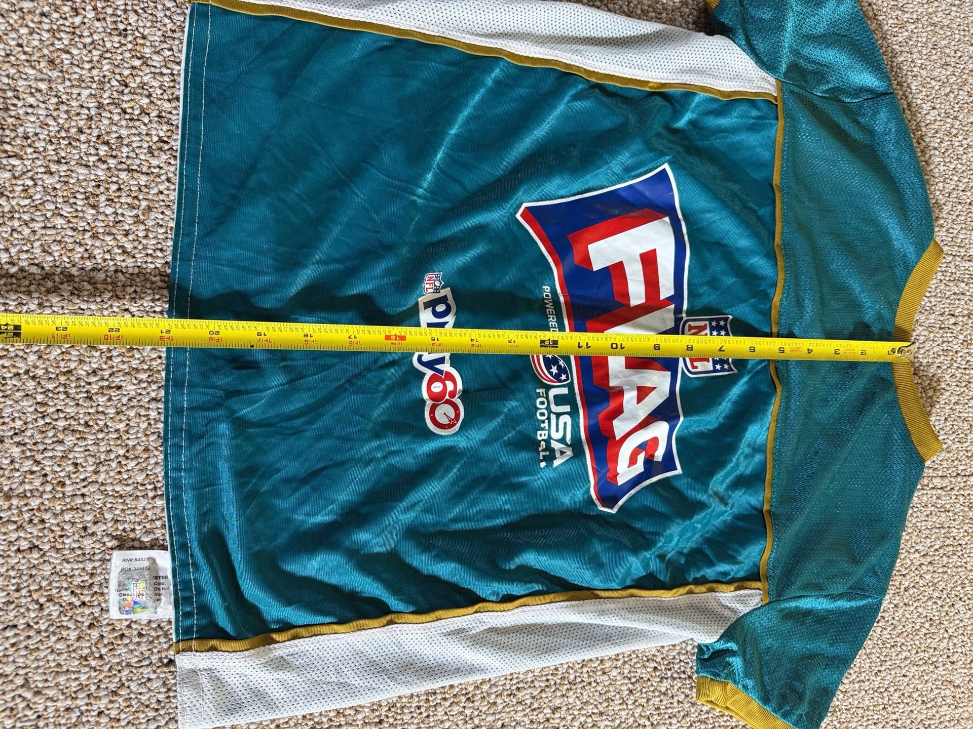 BDA Jacksonville Jaguars Flag Football Jersey Youth Medium 8