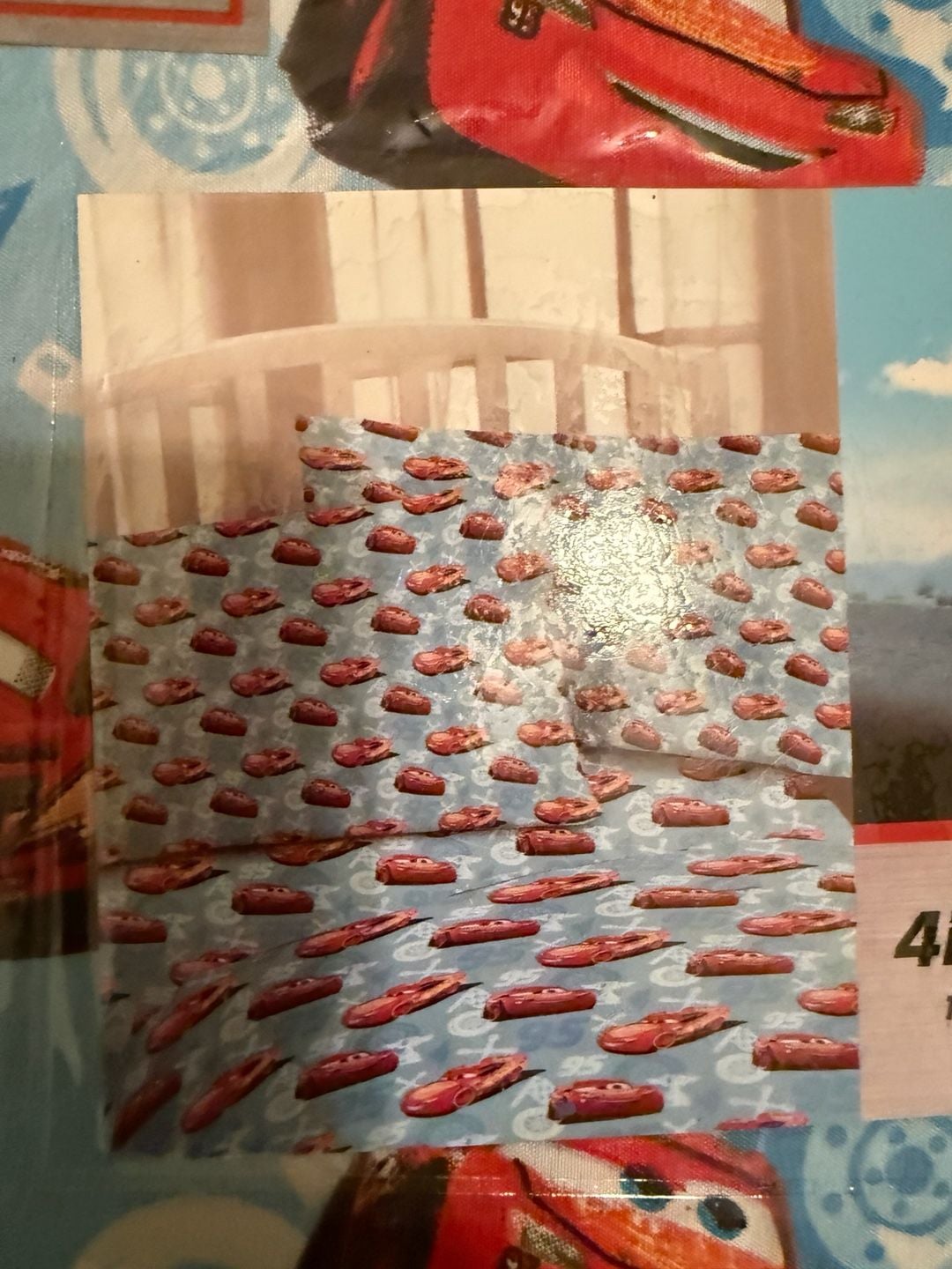 Disney Pixar Cars 4PC Twin Sheet Set Size Twin Blue 3