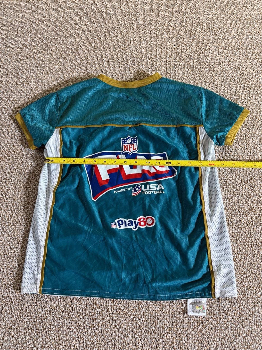 BDA Jacksonville Jaguars Flag Football Jersey Youth Medium 12