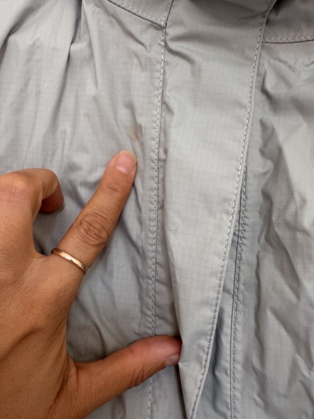 The North Face Resolve 2 Jacket Size S/P Grey Pink Rain Jacket Gorpcore Outdoors Weatherproof 13