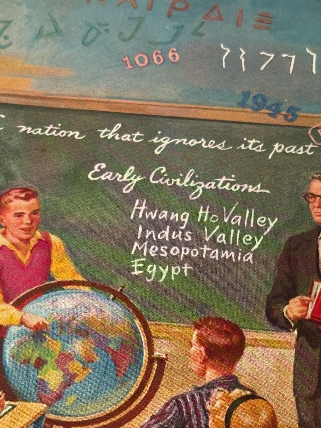 World Book Encyclopedia World History Instructional Aids Vintage Magazine 2