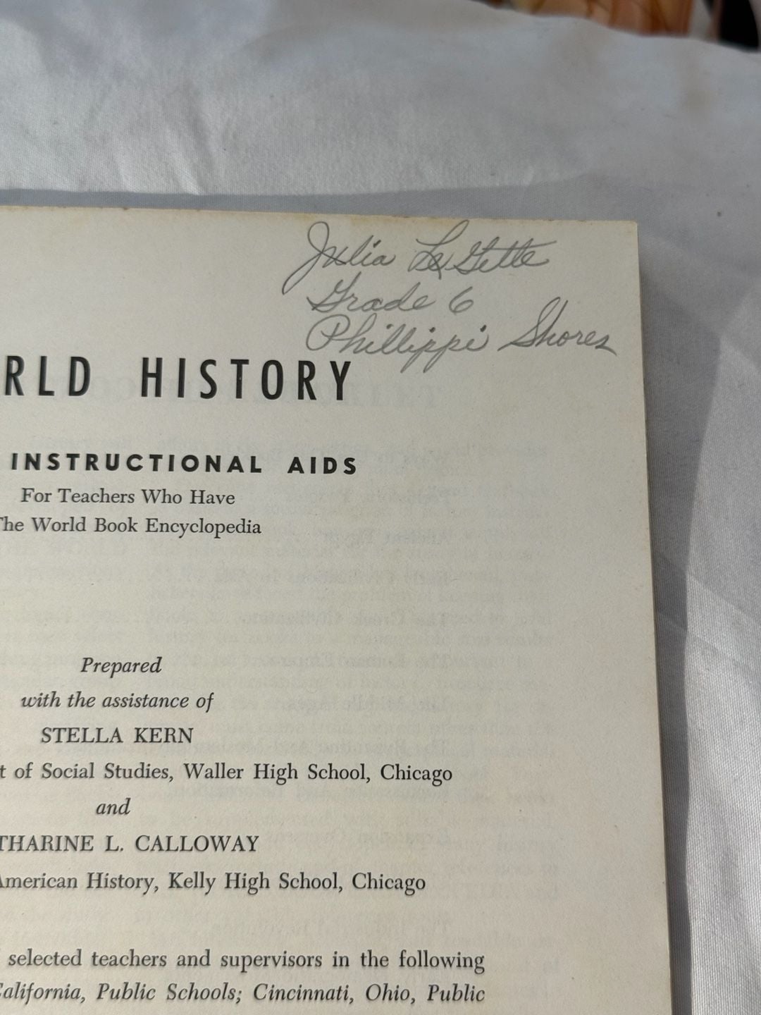World Book Encyclopedia World History Instructional Aids Vintage Magazine 6