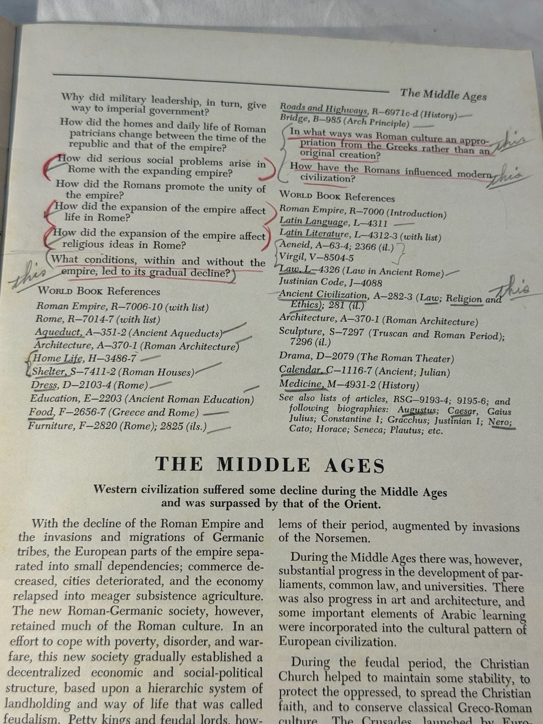 World Book Encyclopedia World History Instructional Aids Vintage Magazine 12