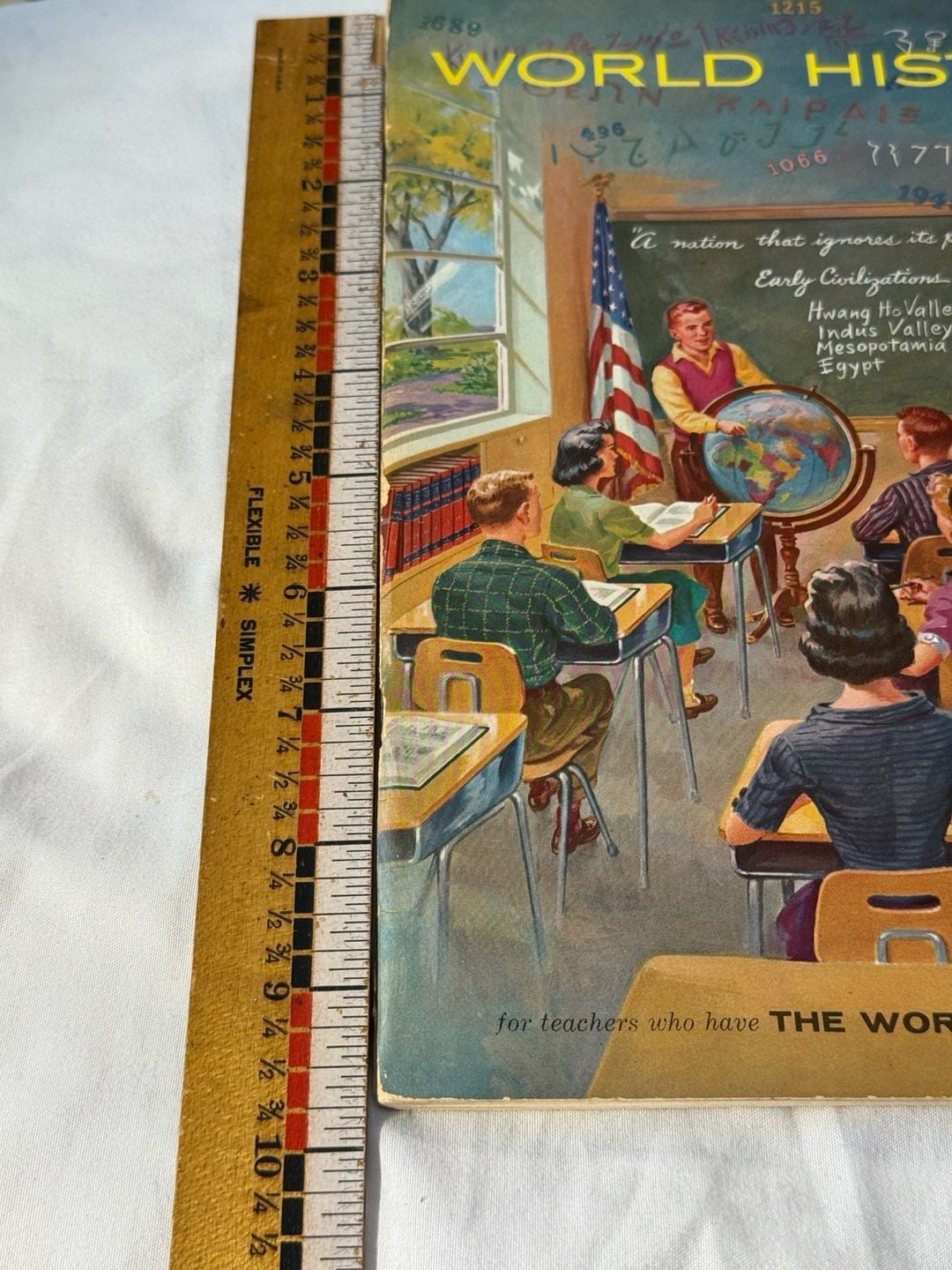 World Book Encyclopedia World History Instructional Aids Vintage Magazine 16