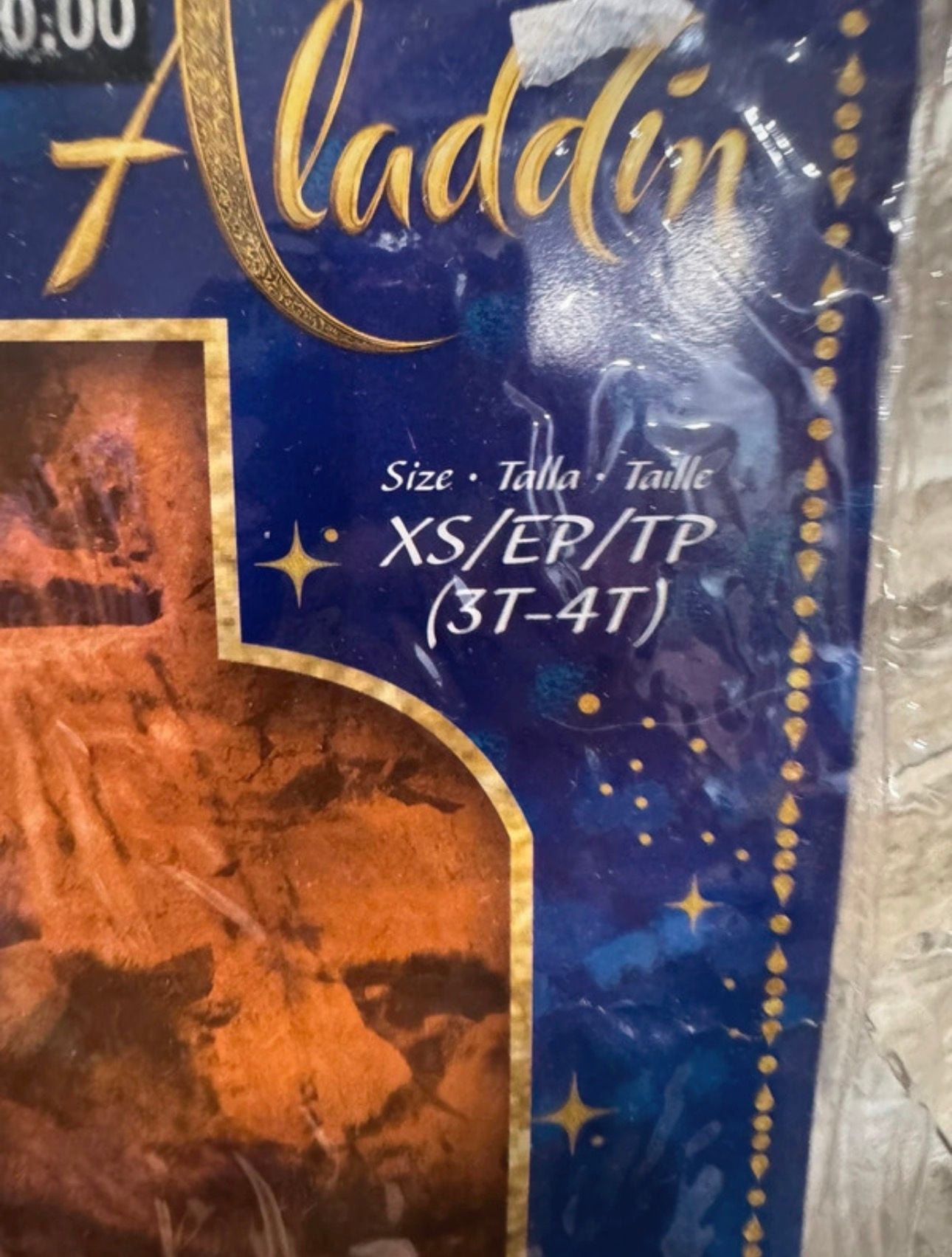Disney Aladdin Child Costume Size 3T-4T 2