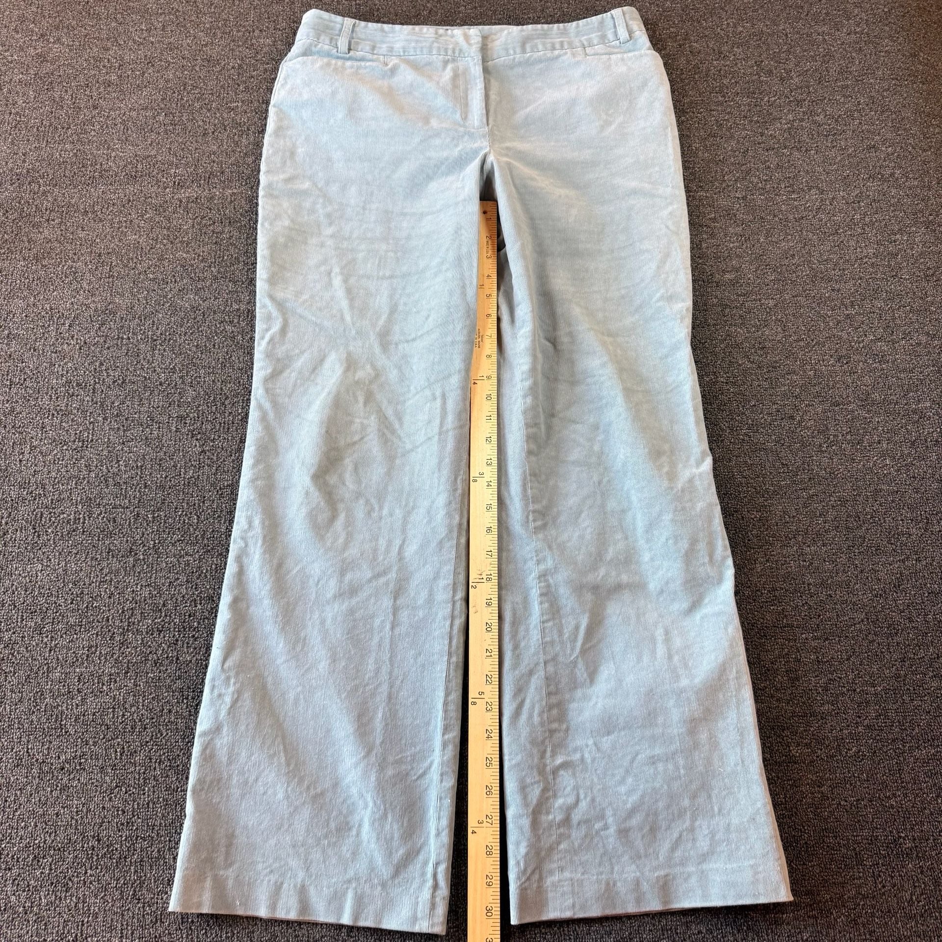 Madison Studio Corduroy Pants Size 14 Light Blue Cotton Spandex 2