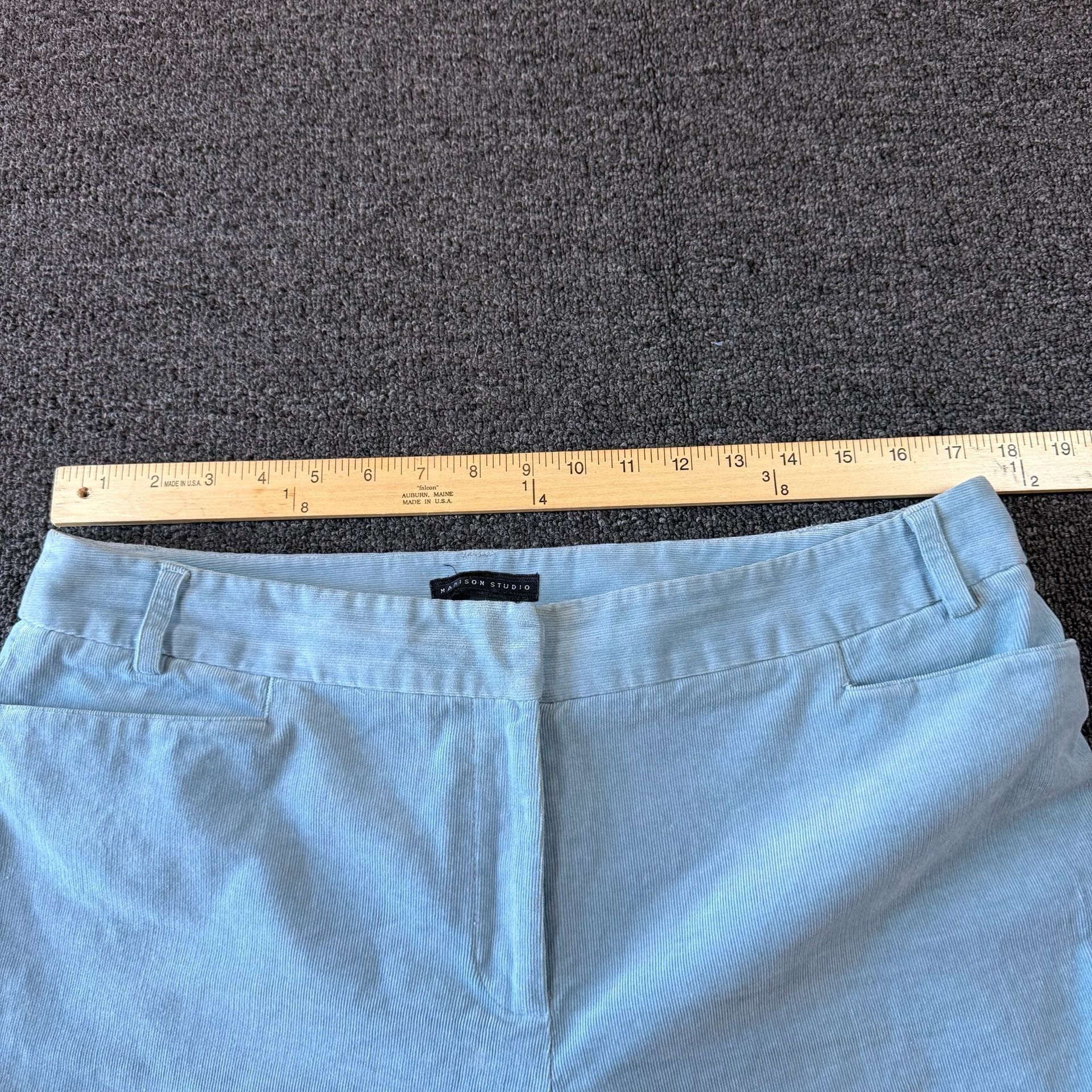 Madison Studio Corduroy Pants Size 14 Light Blue Cotton Spandex 3