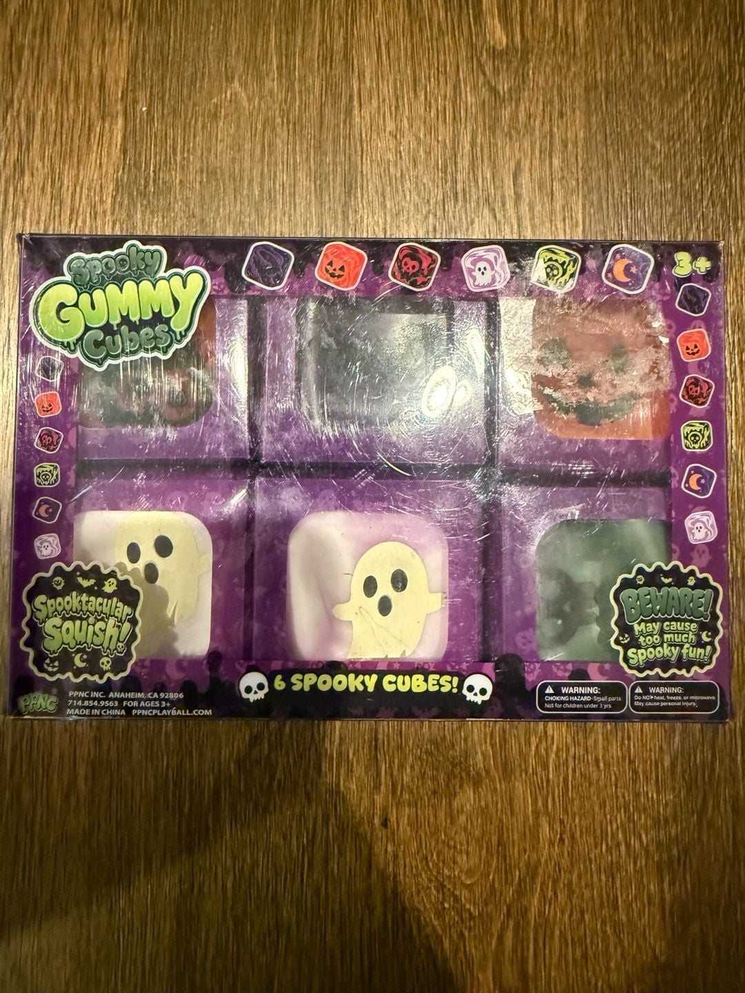 PPNC Spooky Gummy Cubes 6 Spooky Cubes Fidget Toy Set New 1