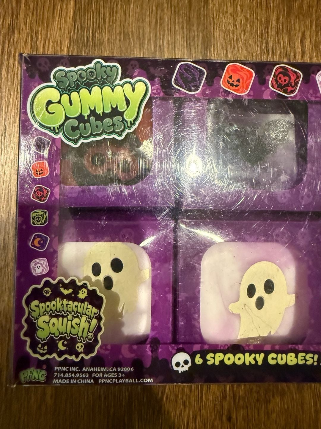 PPNC Spooky Gummy Cubes 6 Spooky Cubes Fidget Toy Set New 3
