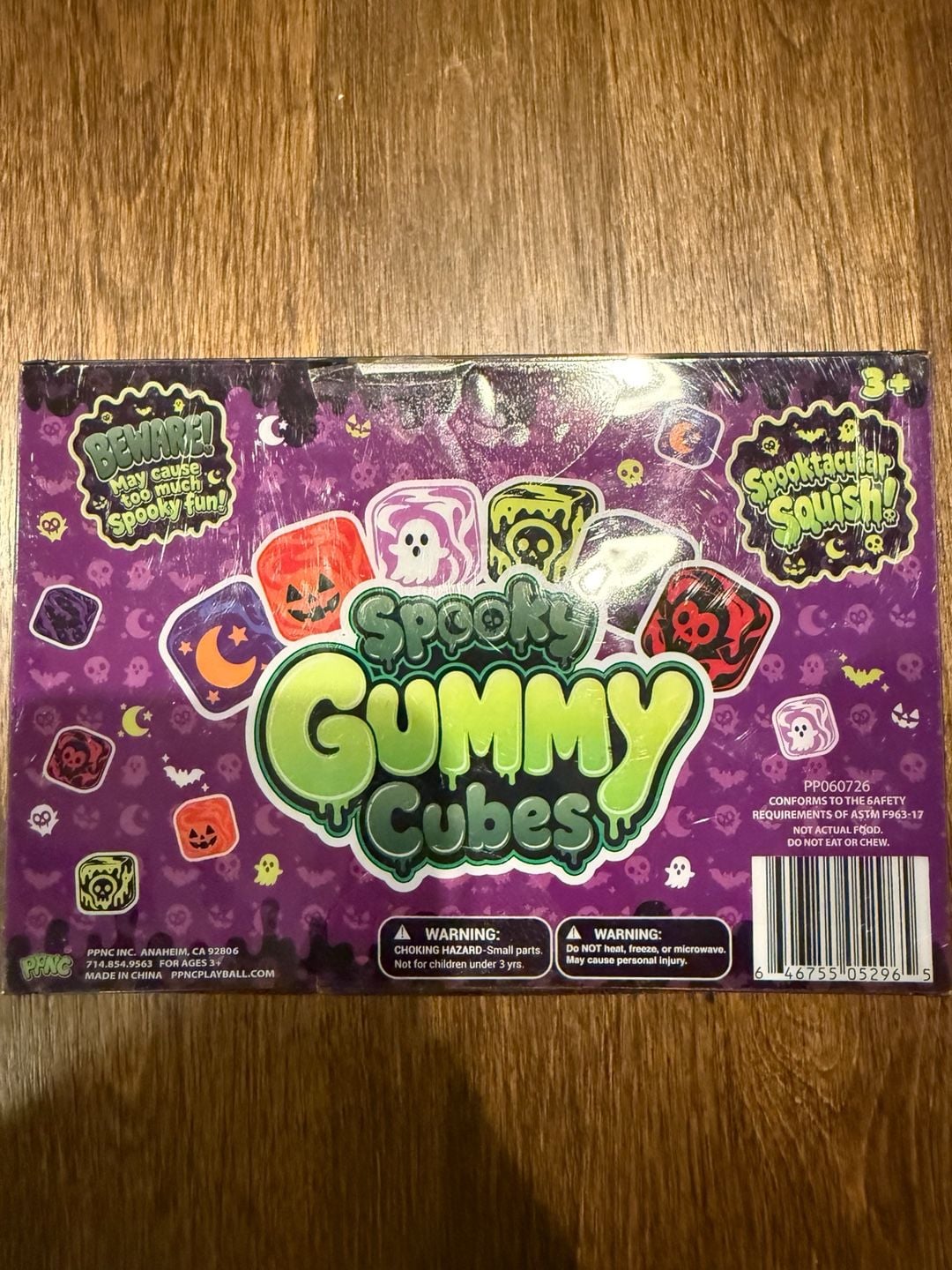 PPNC Spooky Gummy Cubes 6 Spooky Cubes Fidget Toy Set New 6