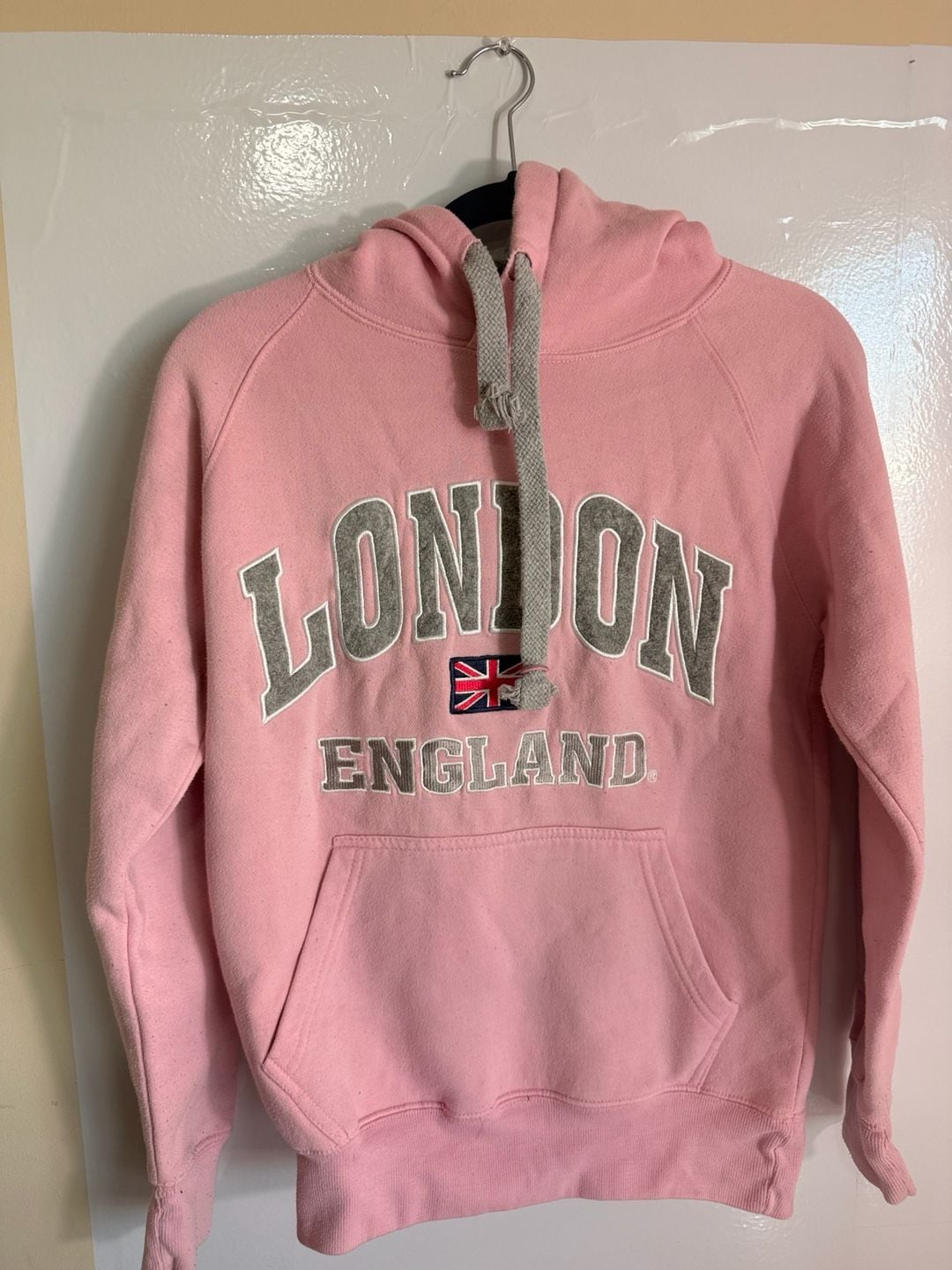 London England Souvenir Hoodie Pink 3