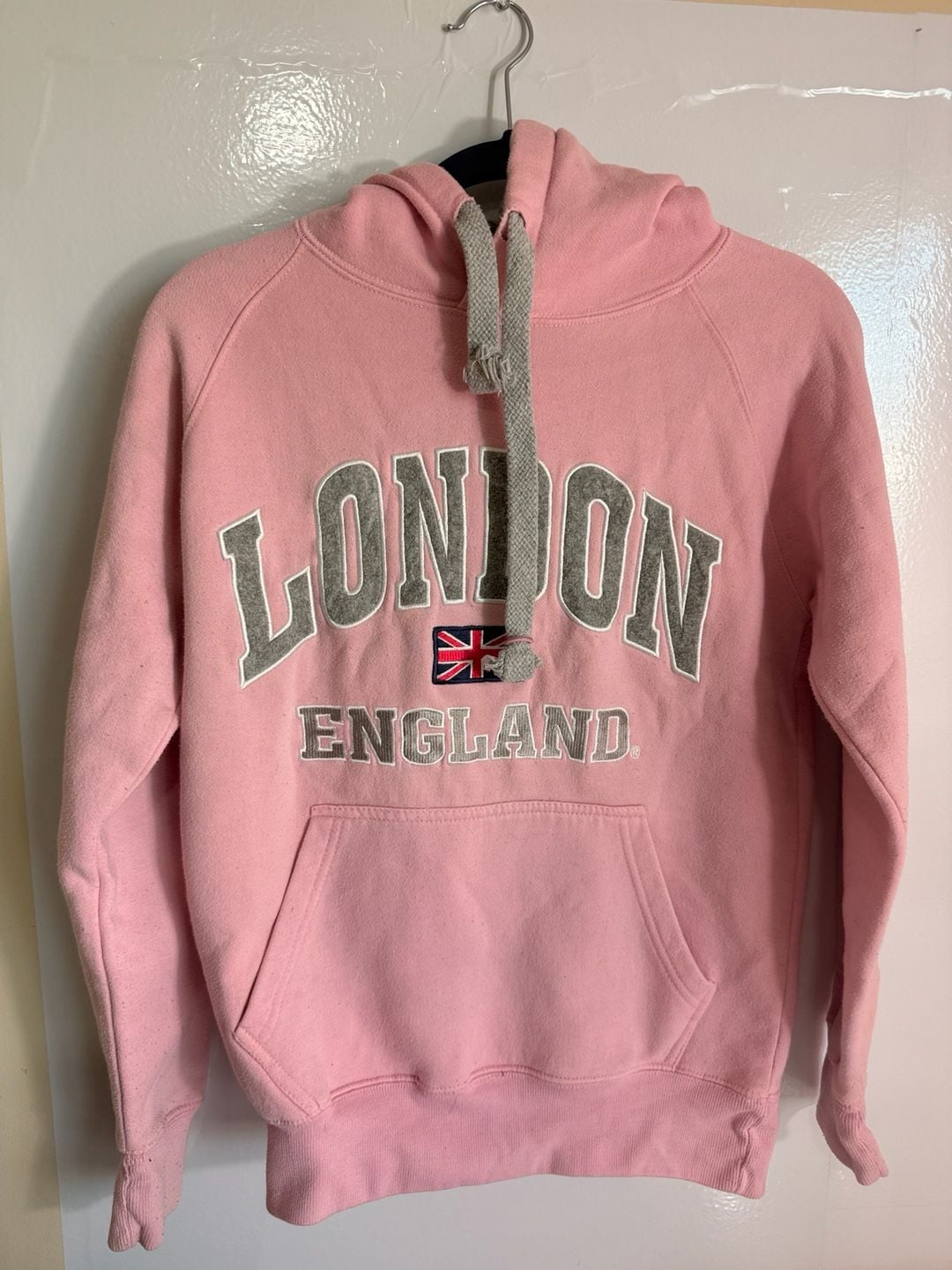 London England Souvenir Hoodie Pink 4