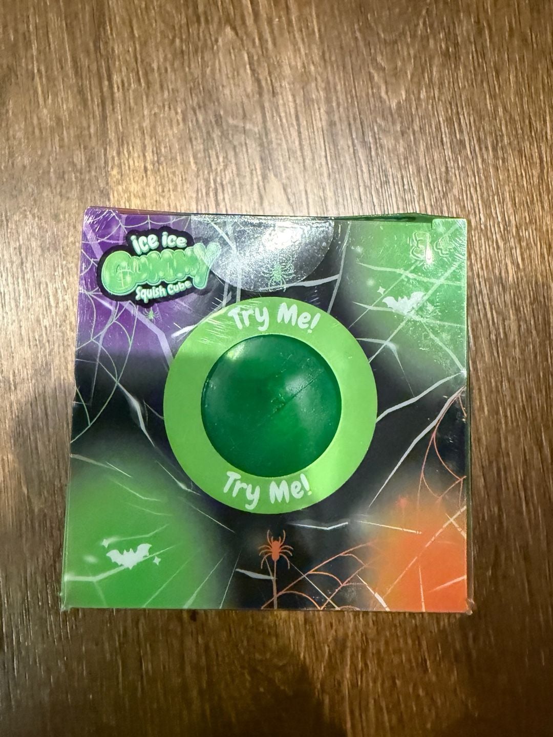PPNC Ice Ice Gummy Squish Cube Green Sensory Fidget Toy New 2