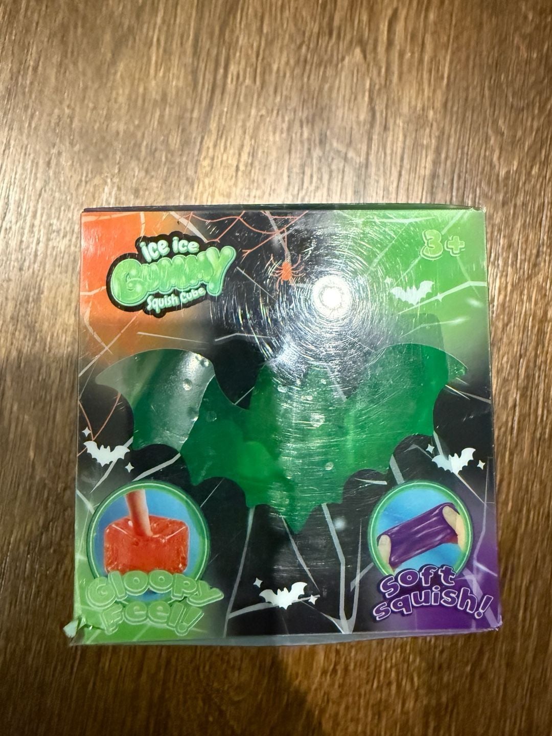 PPNC Ice Ice Gummy Squish Cube Green Sensory Fidget Toy New 3