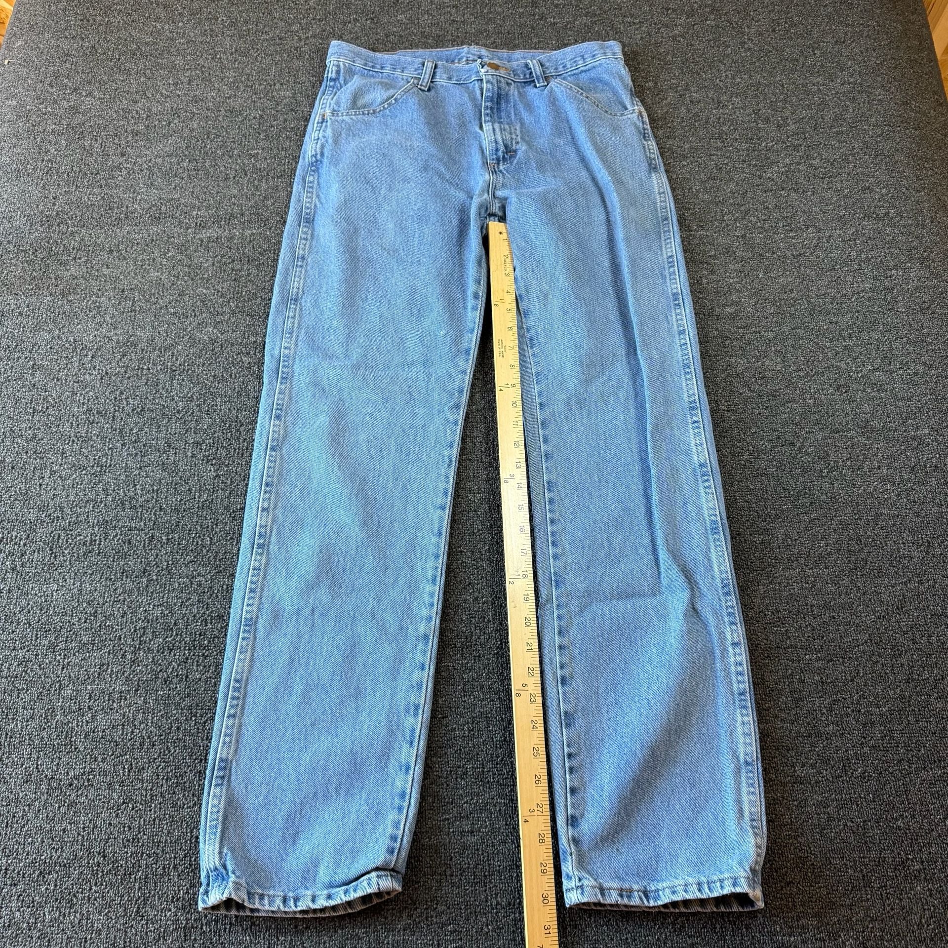Rustler Straight Leg Jeans Light Wash 32x34 4