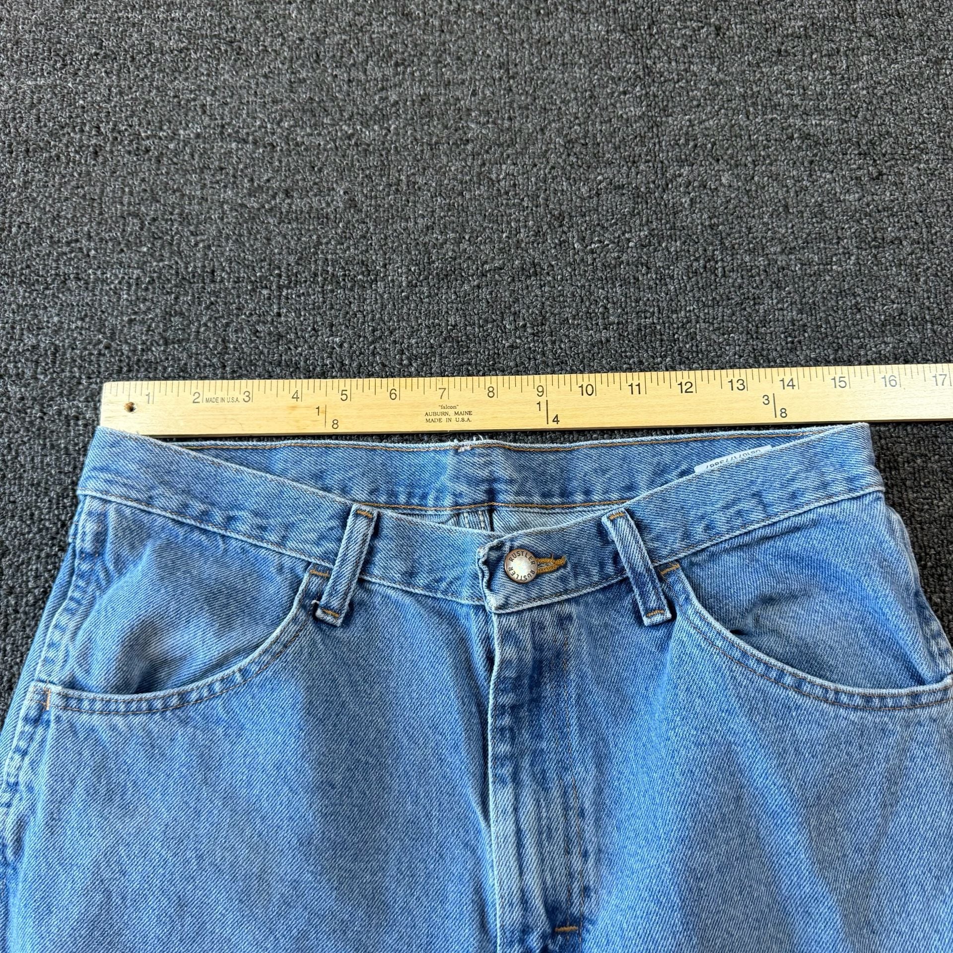 Rustler Straight Leg Jeans Light Wash 32x34 5