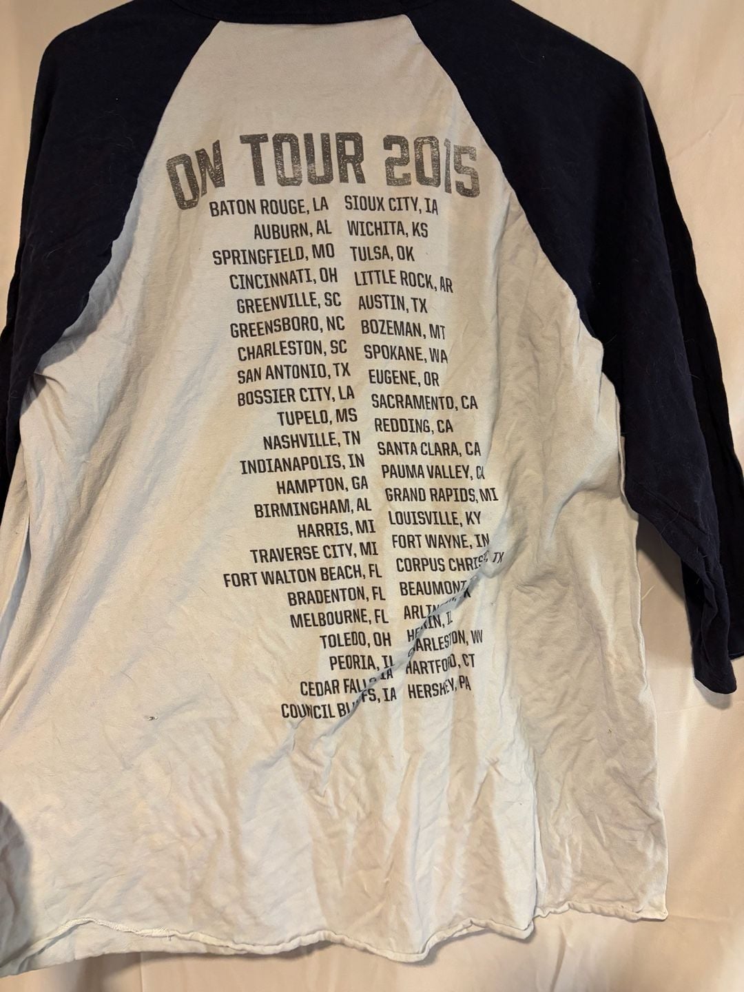 Cole Swindell 2015 Tour Raglan Size XL 4