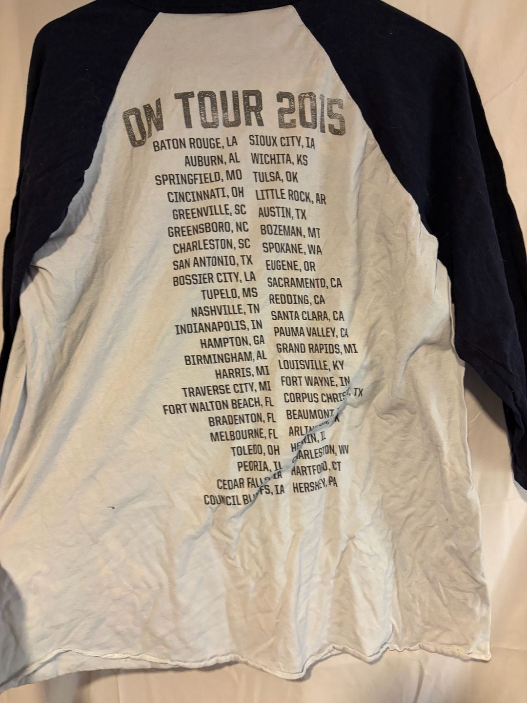 Cole Swindell 2015 Tour Raglan Size XL 5