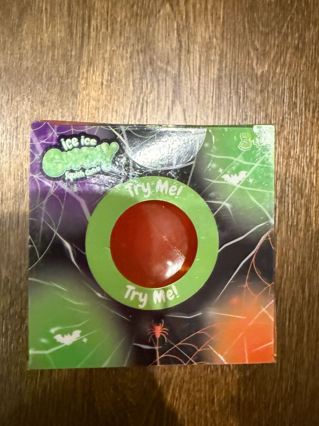 PPNC Ice Ice Gummy Squish Cube Sensory Toy Bat Red 2
