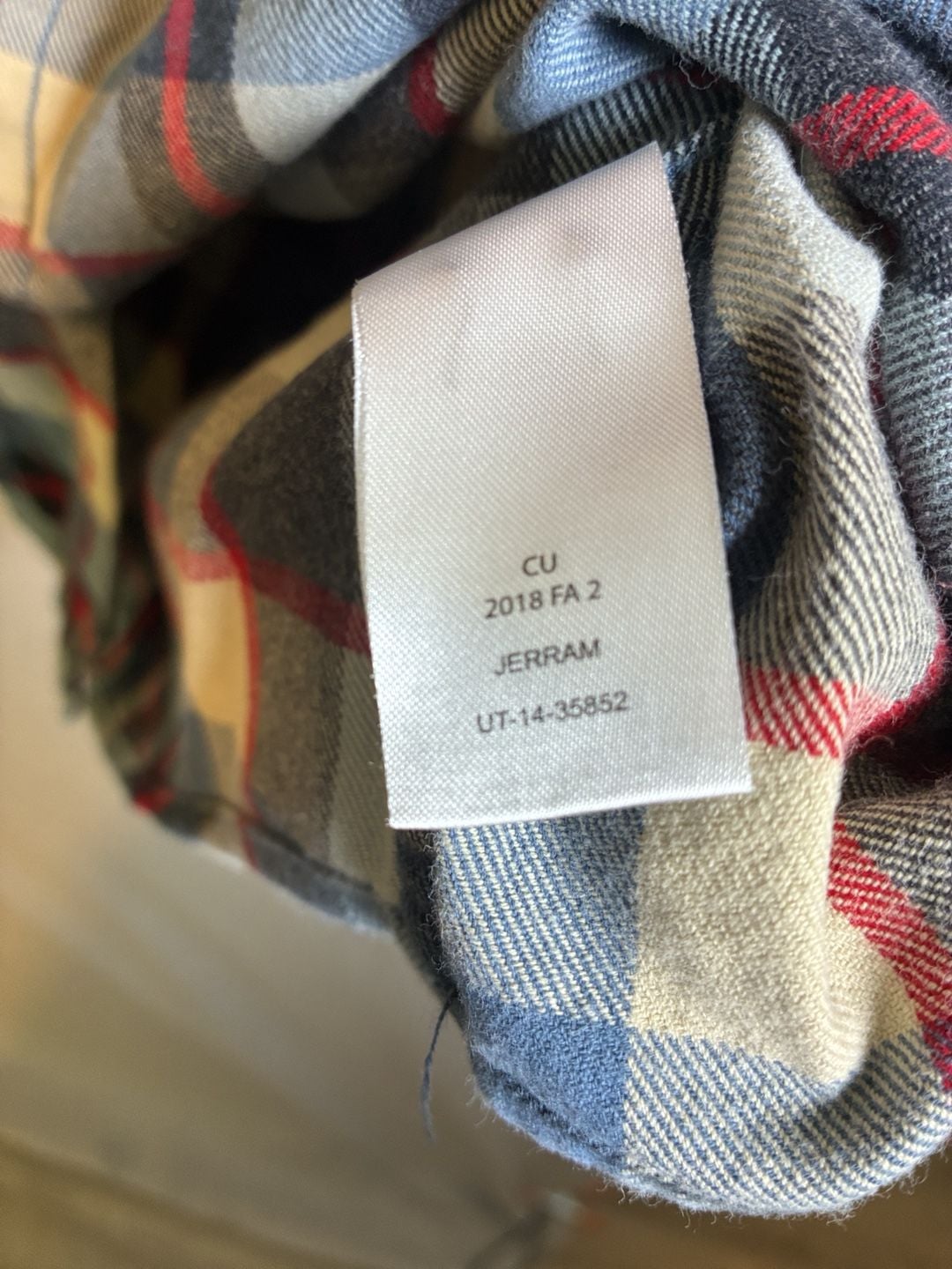 UNTUCKit Flannel Plaid Shirt Size XX-Large Blue Red Long Sleeve Cotton 5