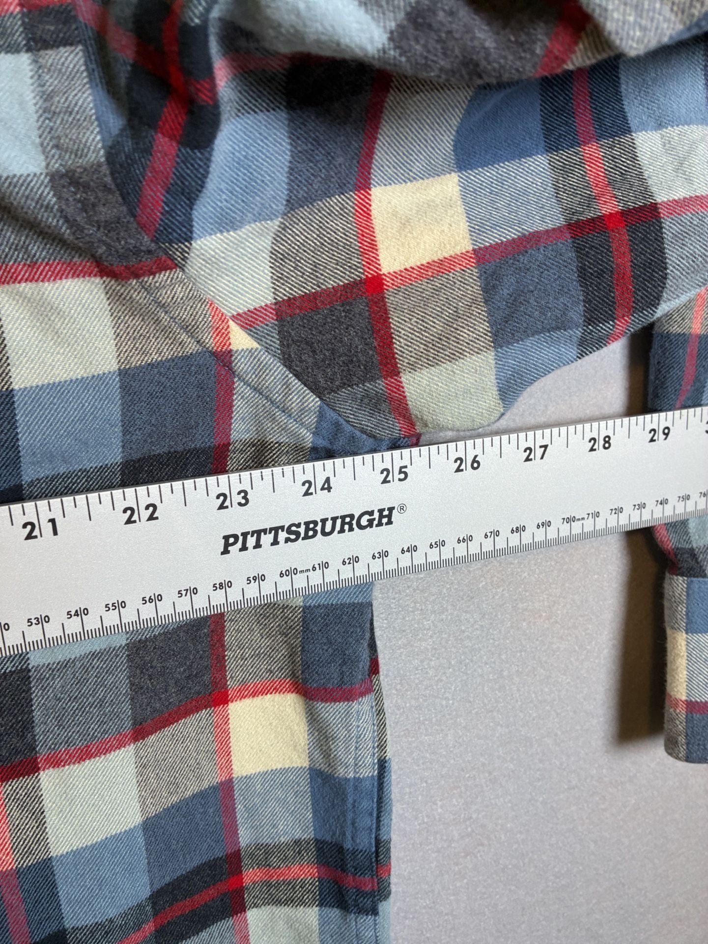 UNTUCKit Flannel Plaid Shirt Size XX-Large Blue Red Long Sleeve Cotton 8
