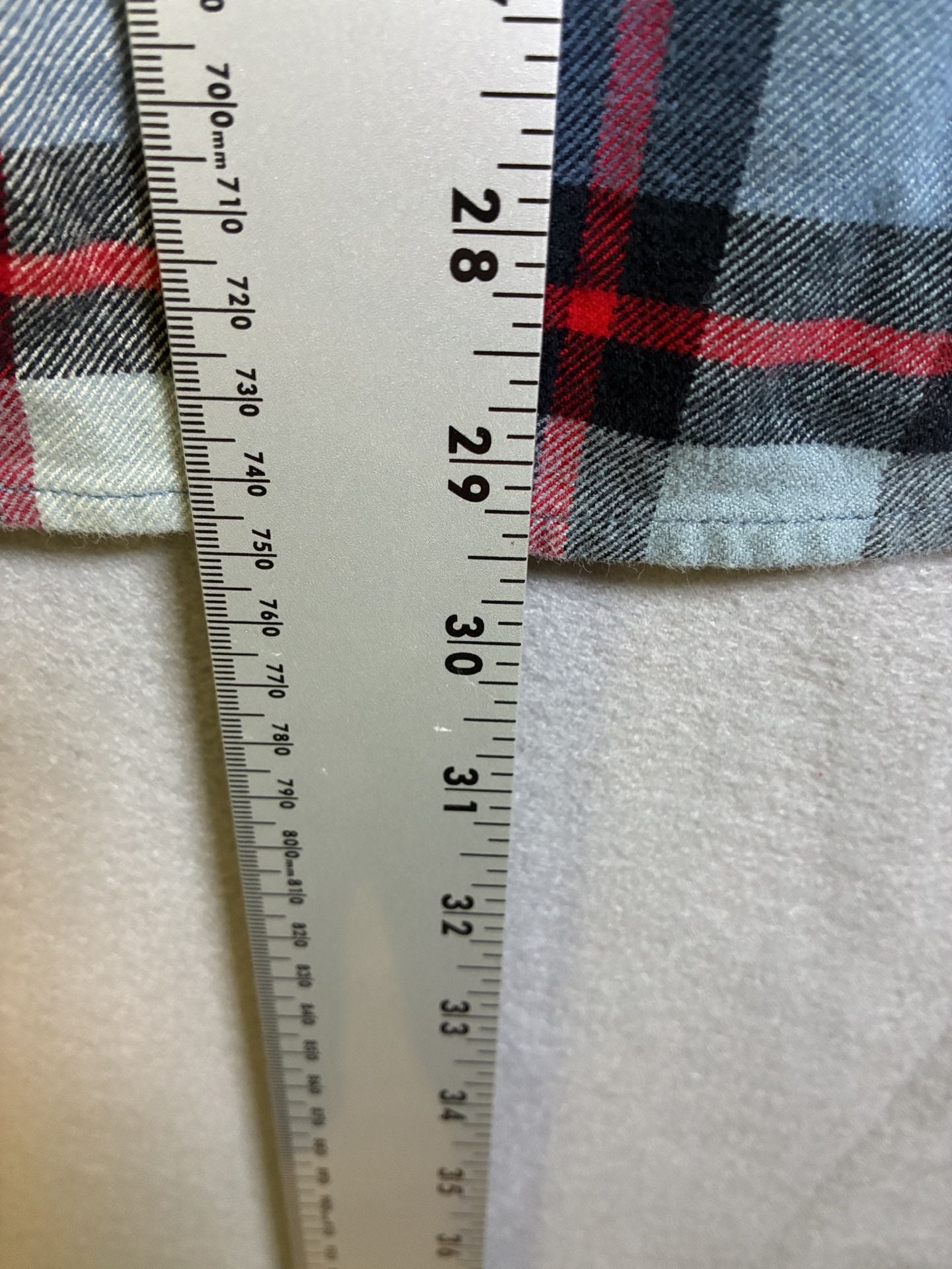 UNTUCKit Flannel Plaid Shirt Size XX-Large Blue Red Long Sleeve Cotton 7
