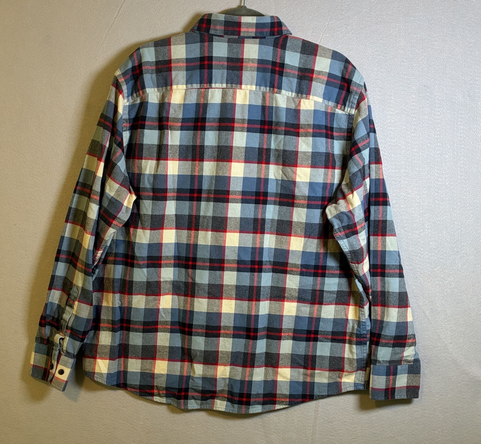 UNTUCKit Flannel Plaid Shirt Size XX-Large Blue Red Long Sleeve Cotton 6
