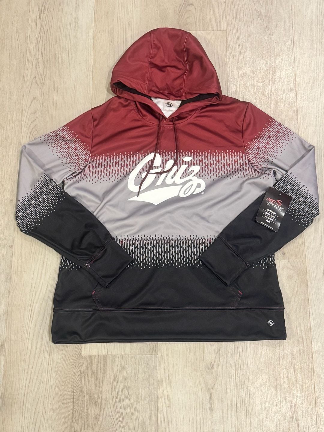ProSphere Griz Hoodie Size L Gradient Pullover 2
