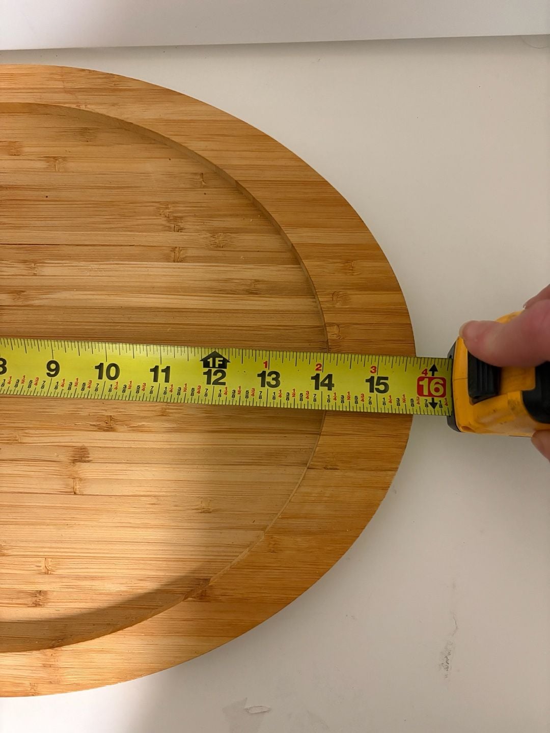 Unbranded Round Bamboo Cutting Board Serving Tray 7