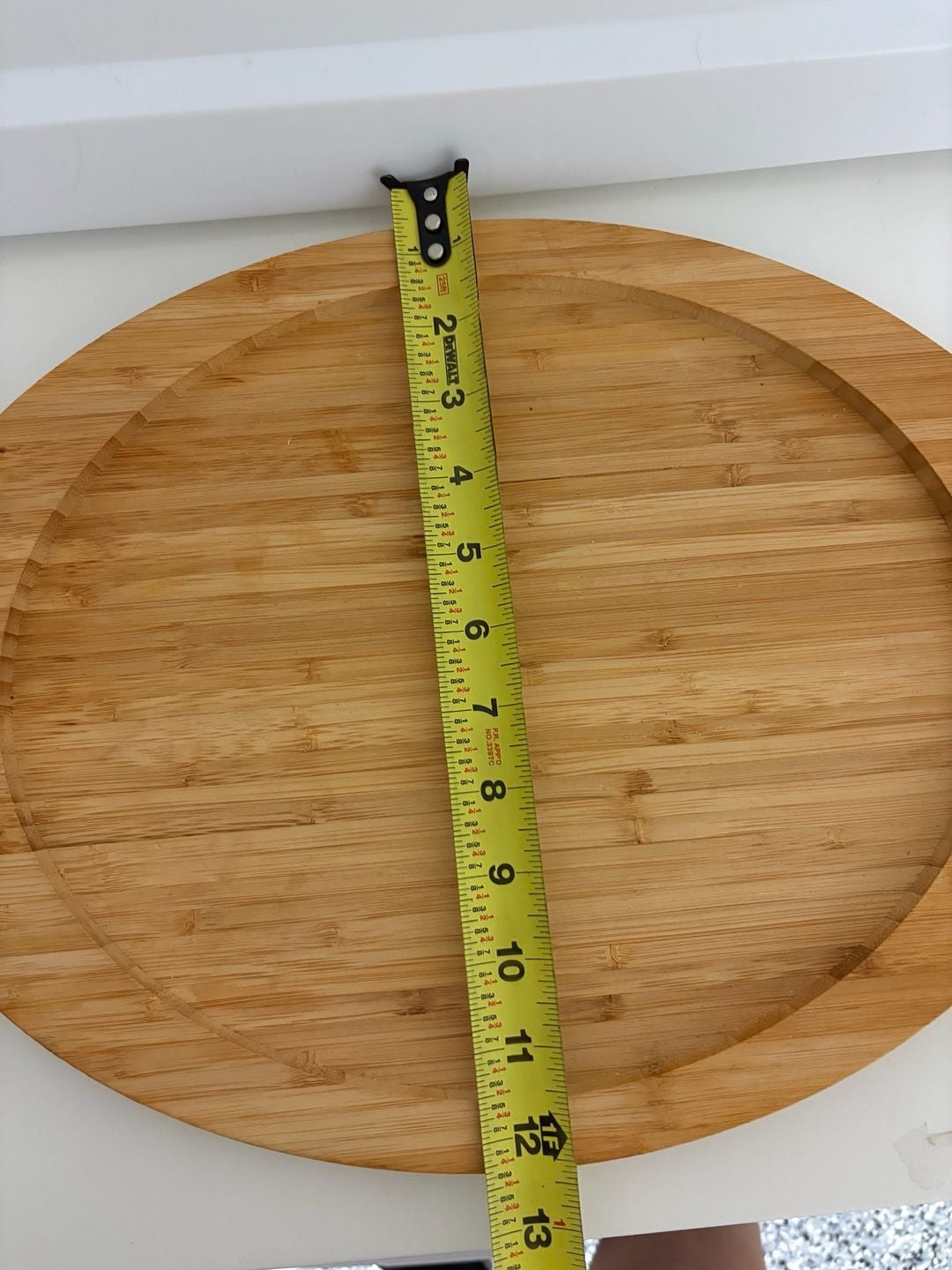 Unbranded Round Bamboo Cutting Board Serving Tray 8