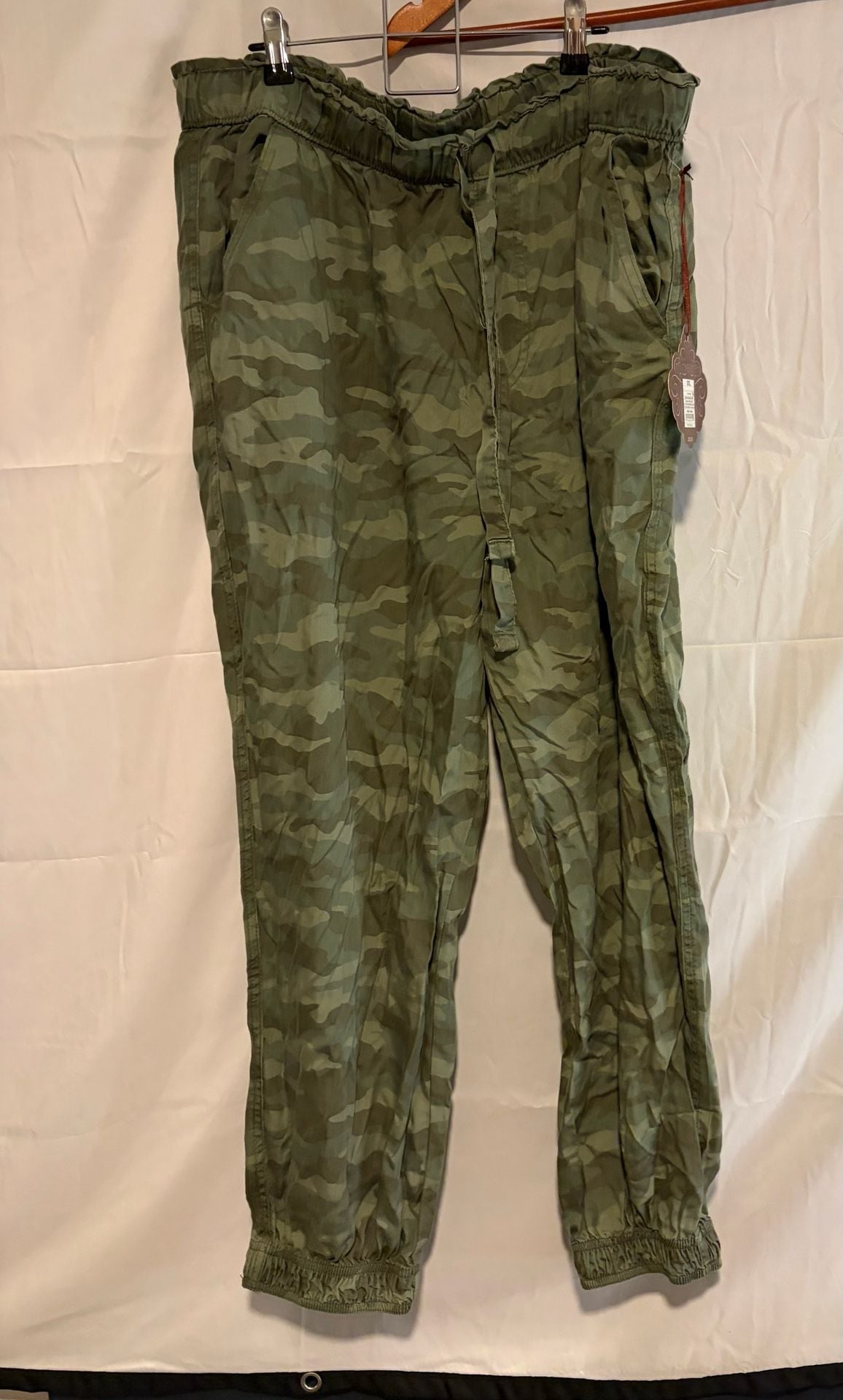 Knox Rose Camo Jogger Pants Size XXL Green Camouflage Drawstring 2