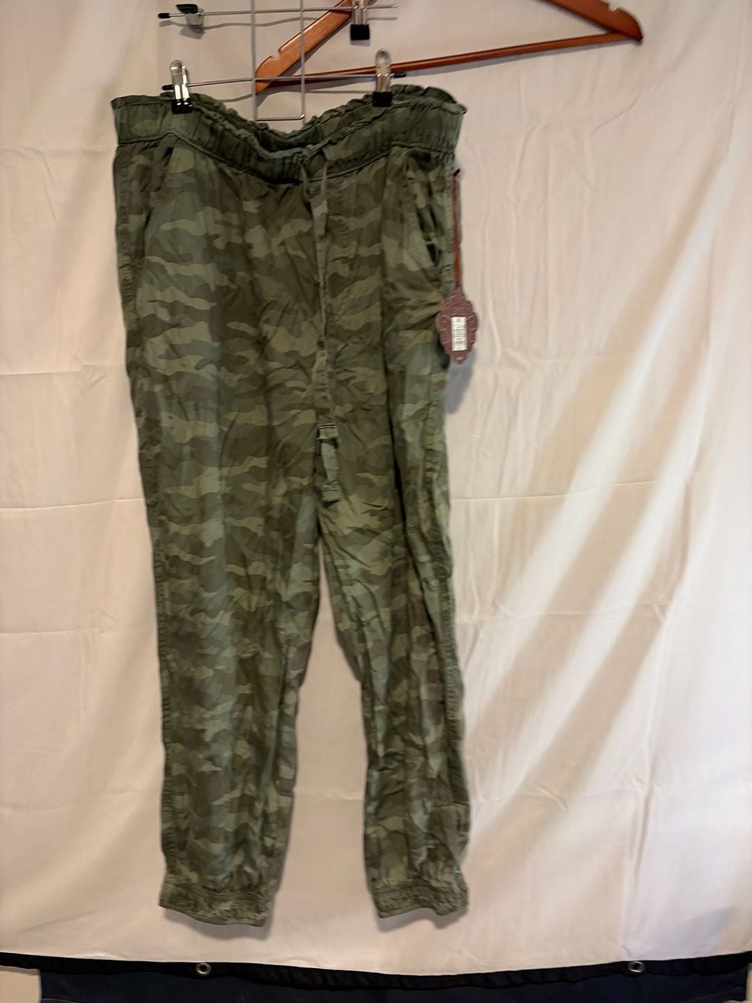 Knox Rose Camo Jogger Pants Size XXL Green Camouflage Drawstring 3
