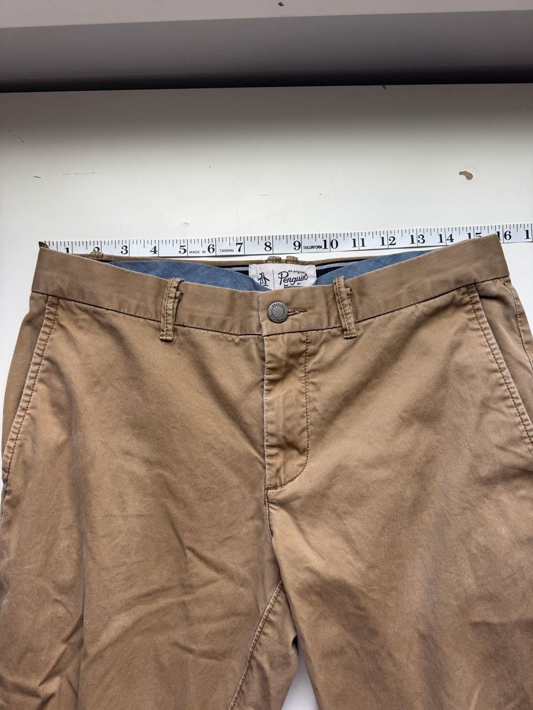 Original Penguin Chino Pants Brown Cotton Casual 7
