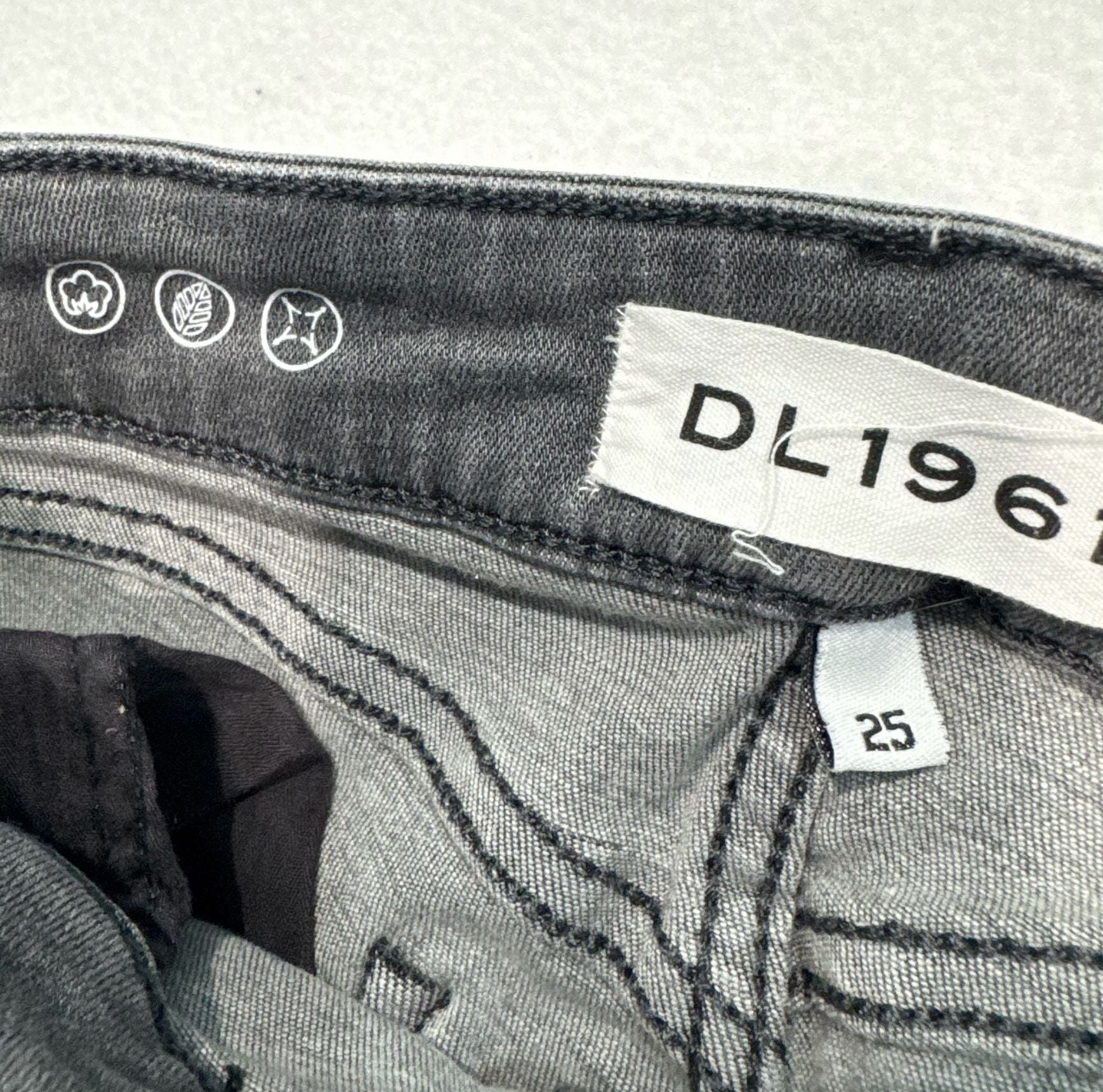 DL1961 Margaux Instasculpt Ankle Skinny Jeans Size 25 Drizzle Gray Denim 3