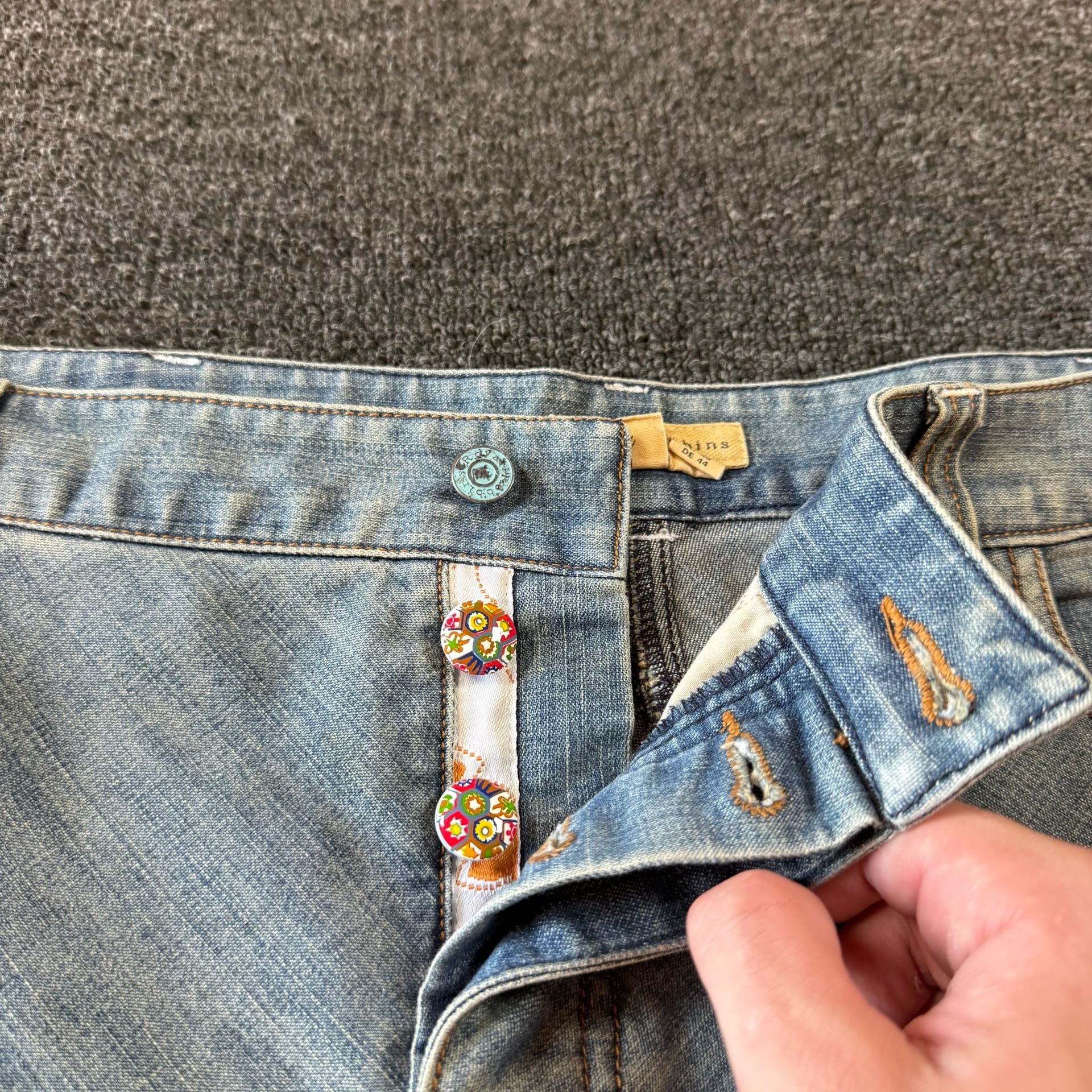 Royal Robbins 2000s button fly Denim Skirt Size 14 4