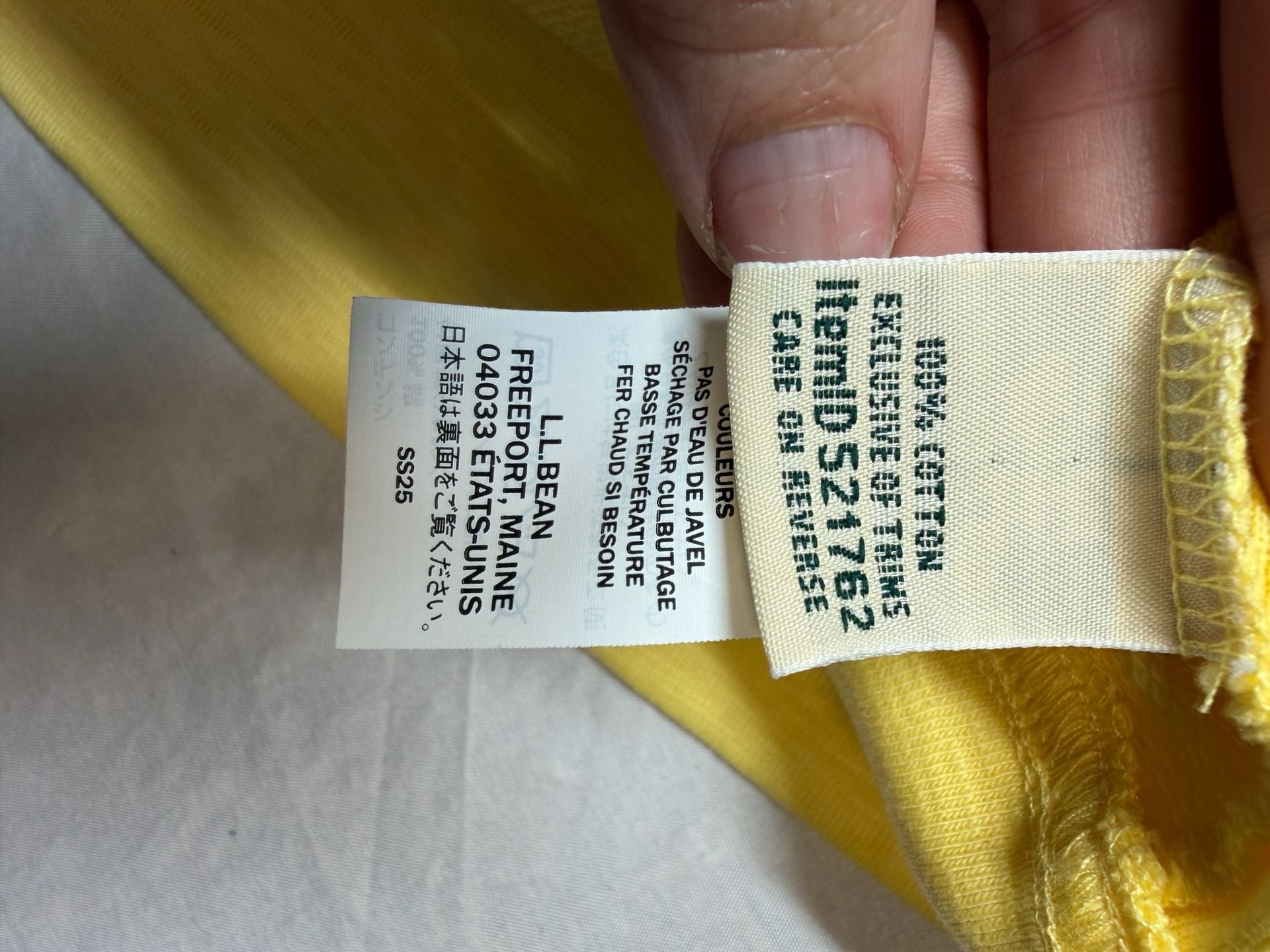 L.L.Bean Hoodie Womens XL Yellow Full Zip 100% Cotton Sweatshirt Lightweight 5