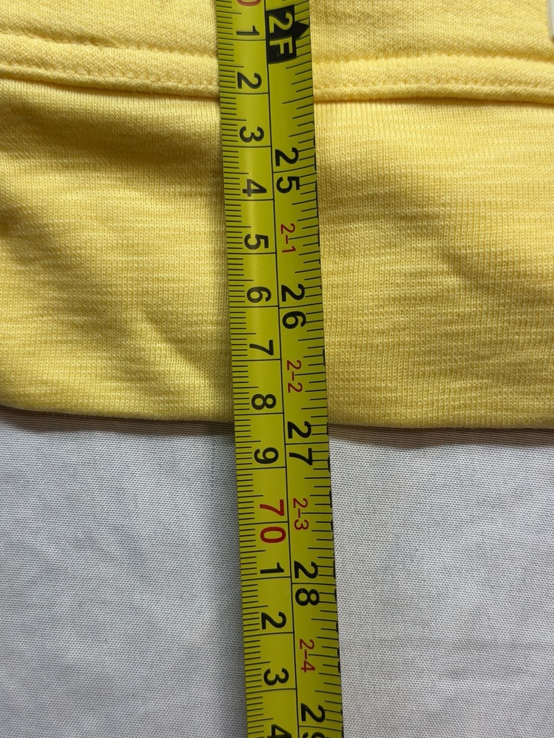 L.L.Bean Hoodie Womens XL Yellow Full Zip 100% Cotton Sweatshirt Lightweight 7