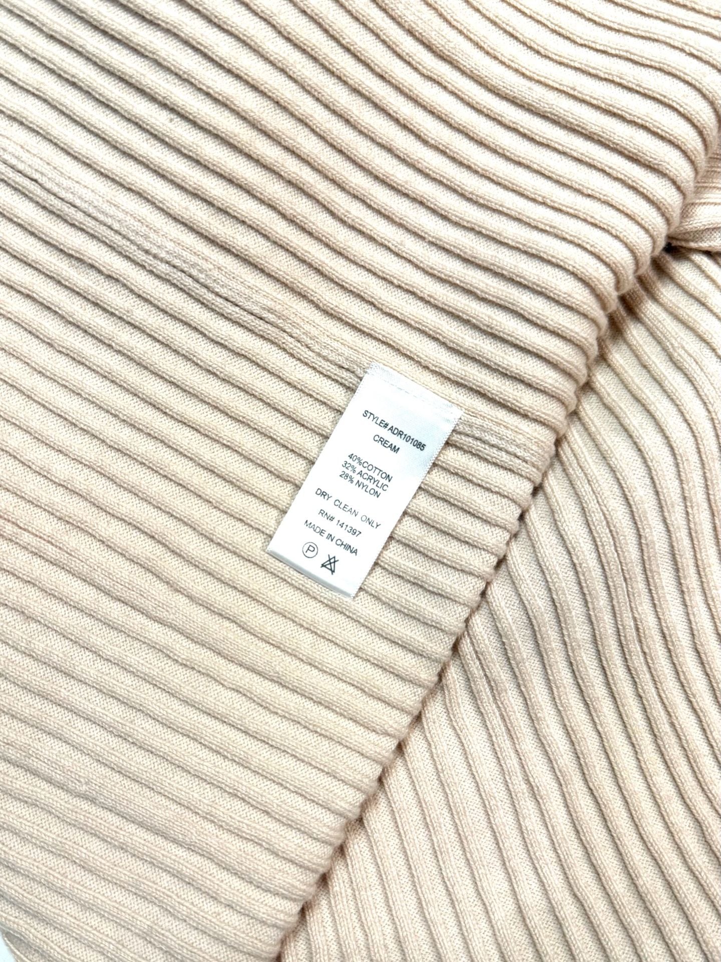 ASTR The Label Women's Dress Size M Quiet Luxury Old Money Preppy Y2K Balletcore Cream Ribbed Knit Mock Neck Midi Maxi Long Sleeve Side Slit Stretch Bodycon 11