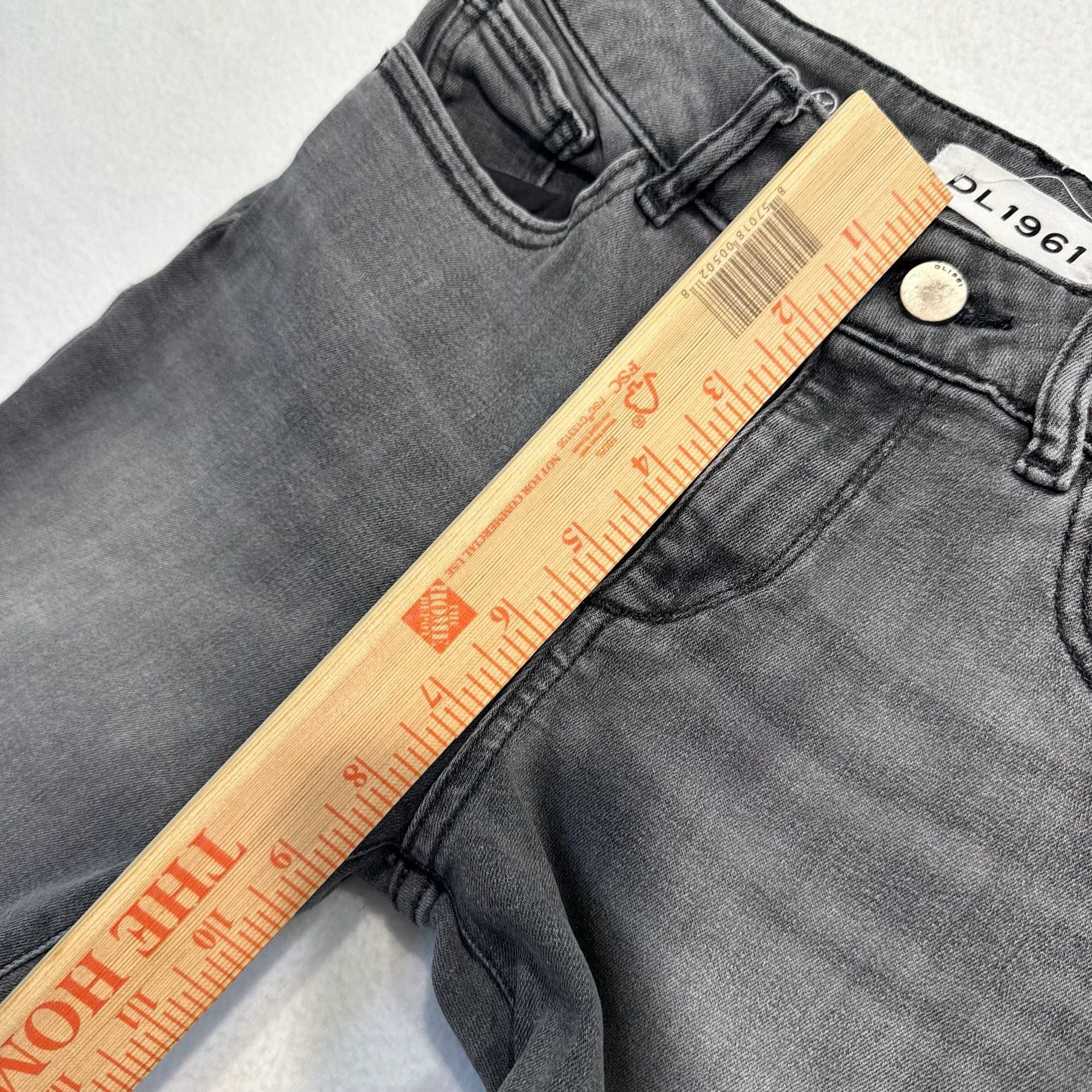 DL1961 Margaux Instasculpt Ankle Skinny Jeans Size 25 Drizzle Gray Denim 9