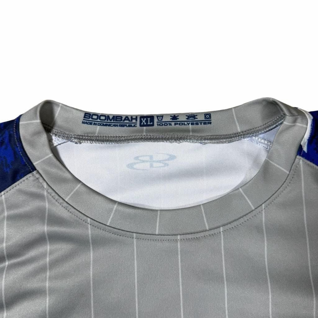 Boombah USA Jersey Size XL Gray Pinstripe American Flag 4