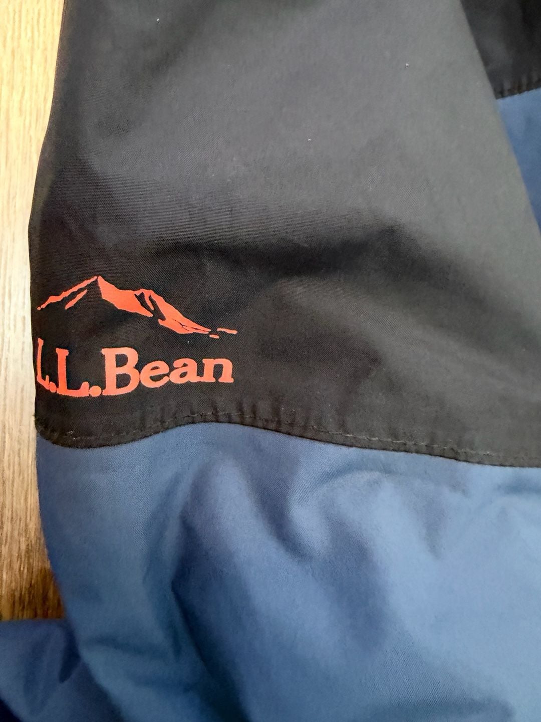 L.L. Bean Winter Jacket Size kids S Blue Black Orange Puffer Hooded Coat. 7