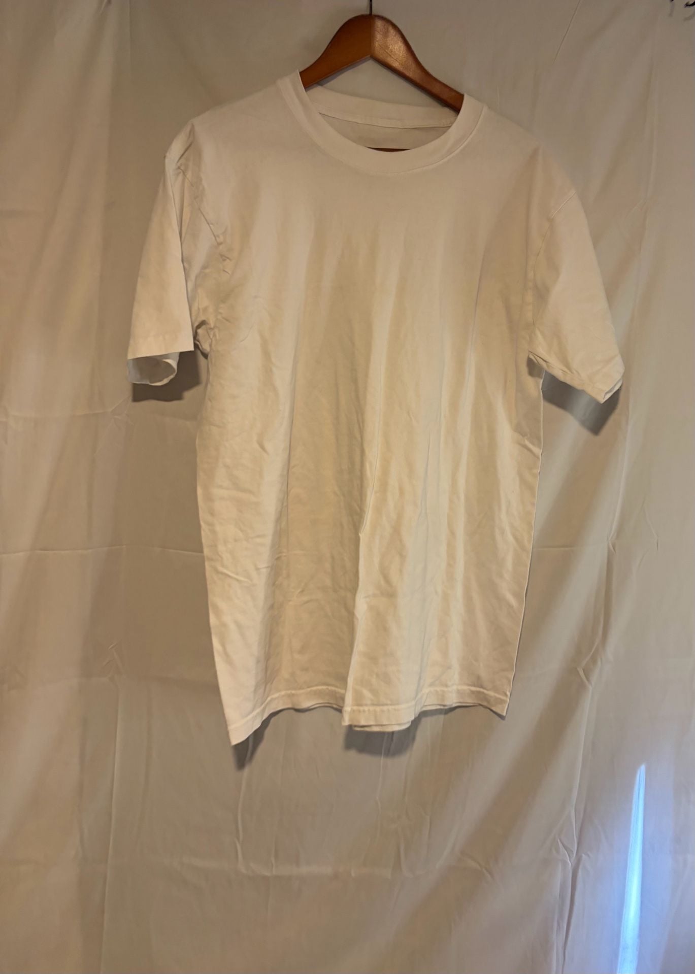 Kirkland Signature T-Shirt Size L White Cotton Crewneck 5