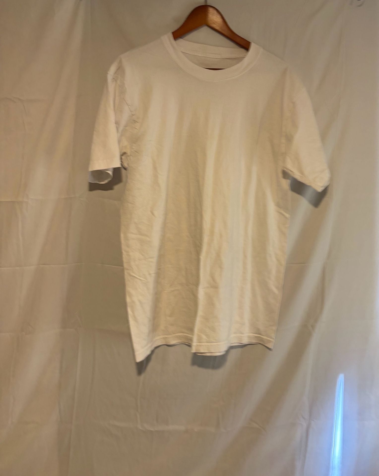 Kirkland Signature T-Shirt Size L White Cotton Crewneck 6