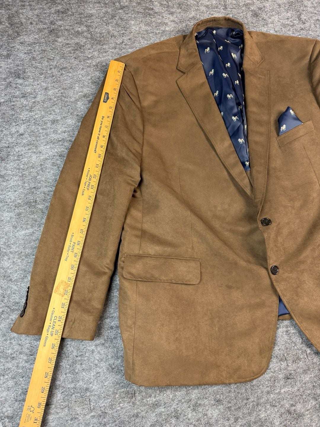 Ralph Lauren Sport Coat Size 52R Brown Suede Blazer Jacket 8