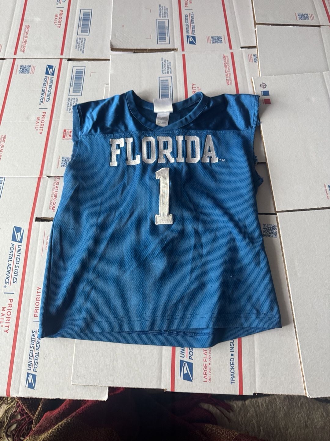 Mighty Mac Sports Florida Gators Football Jersey Size 7 Blue #1 2