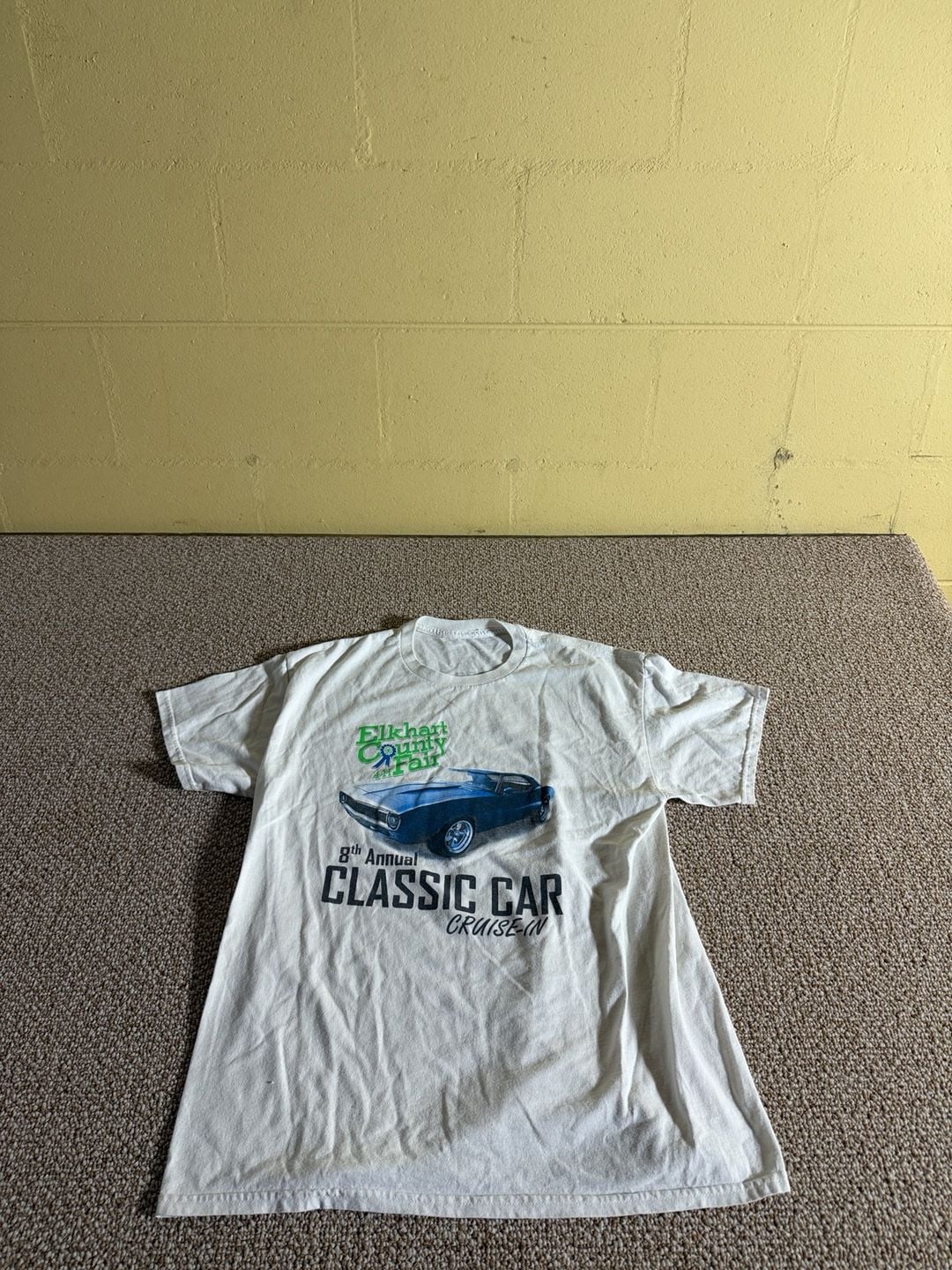 Elkhart County Fair 8th Annual Classic Car Cruise-In T-Shirt White 2023 2