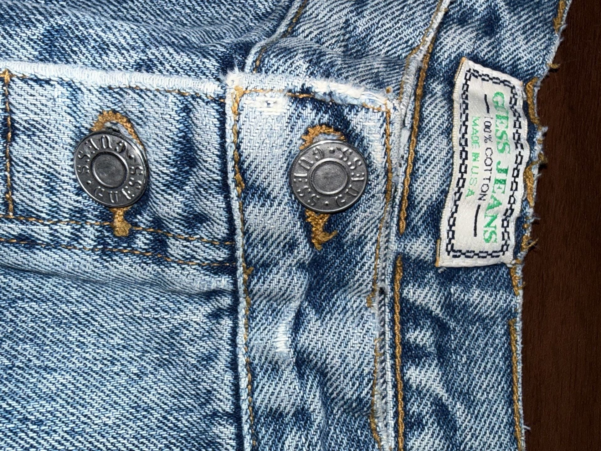 Guess Jeans Vintage Tapered Jeans 40x34 Blue Made in USA 4