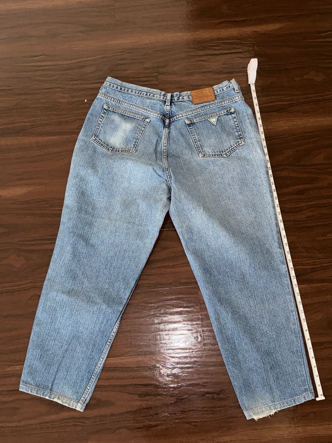 Guess Jeans Vintage Tapered Jeans 40x34 Blue Made in USA 6